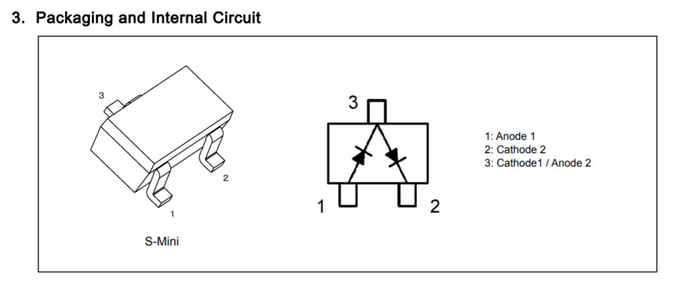 Planaire épitaxial de silicium de diodes de commutation 1SS226 pour la commutation ultra à grande vitesse 0